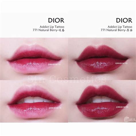 dior lip tattoo 771 swatch|Dior Addict Lip Tattoo 771 Natural Berry .